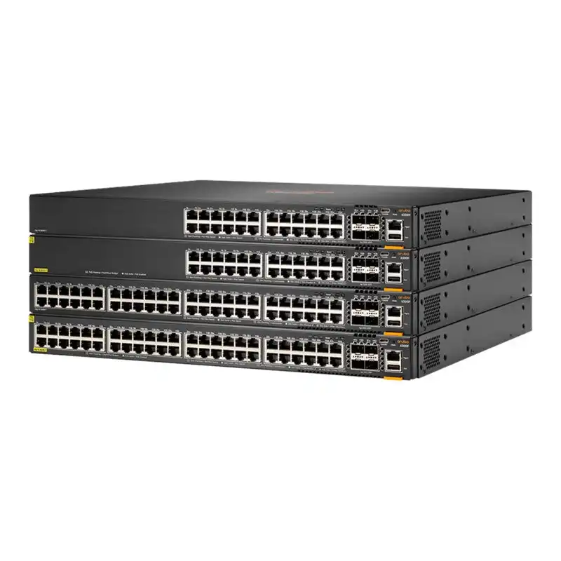 HPE Aruba 6300F - Commutateur - C3 - Géré - 48 x 10 - 100 - 1000 (PoE+) + 4 x 50 Gigabit Ethernet SFP56 -... (JL665AABB)_1